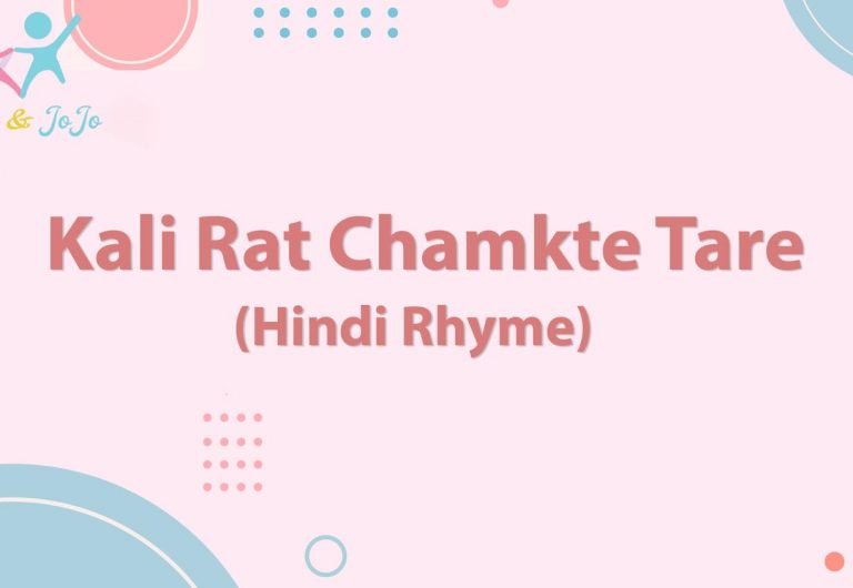Kali Rat Chamakte Tare Nursery Rhyme For Children
