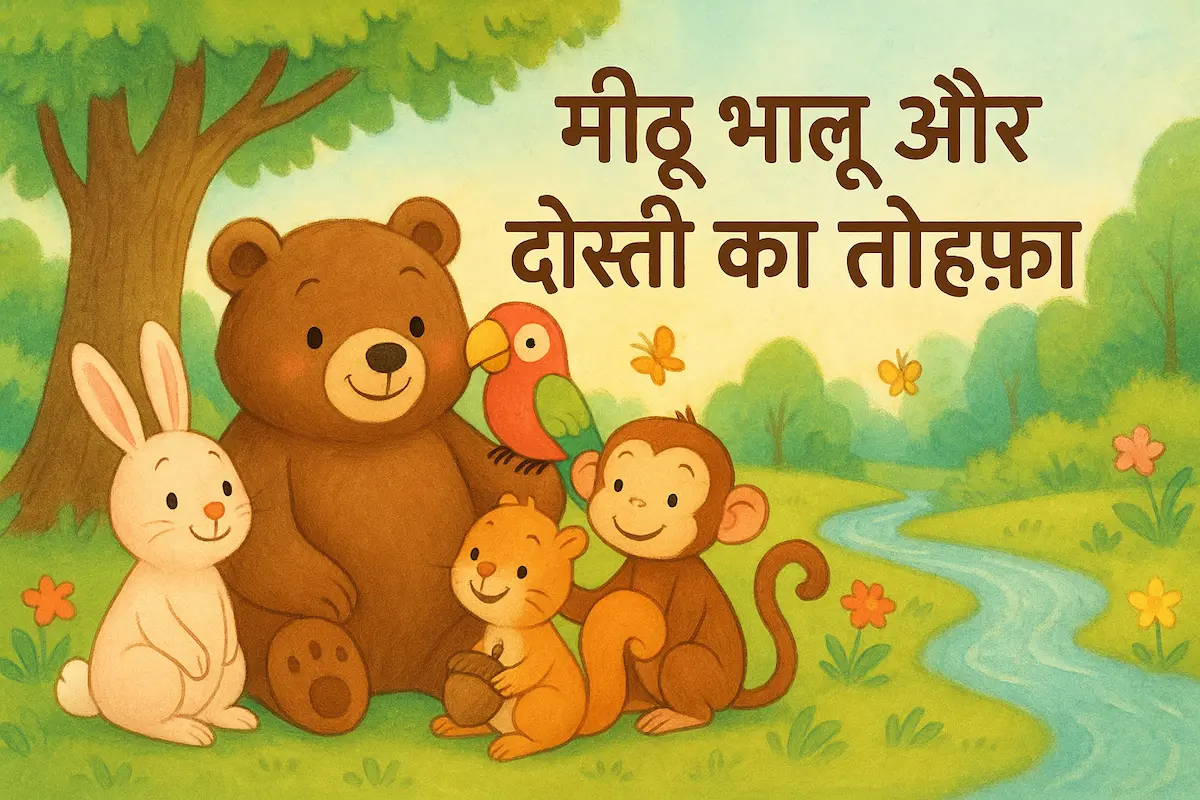 मीठू भालू और दोस्ती का तोहफ़ा